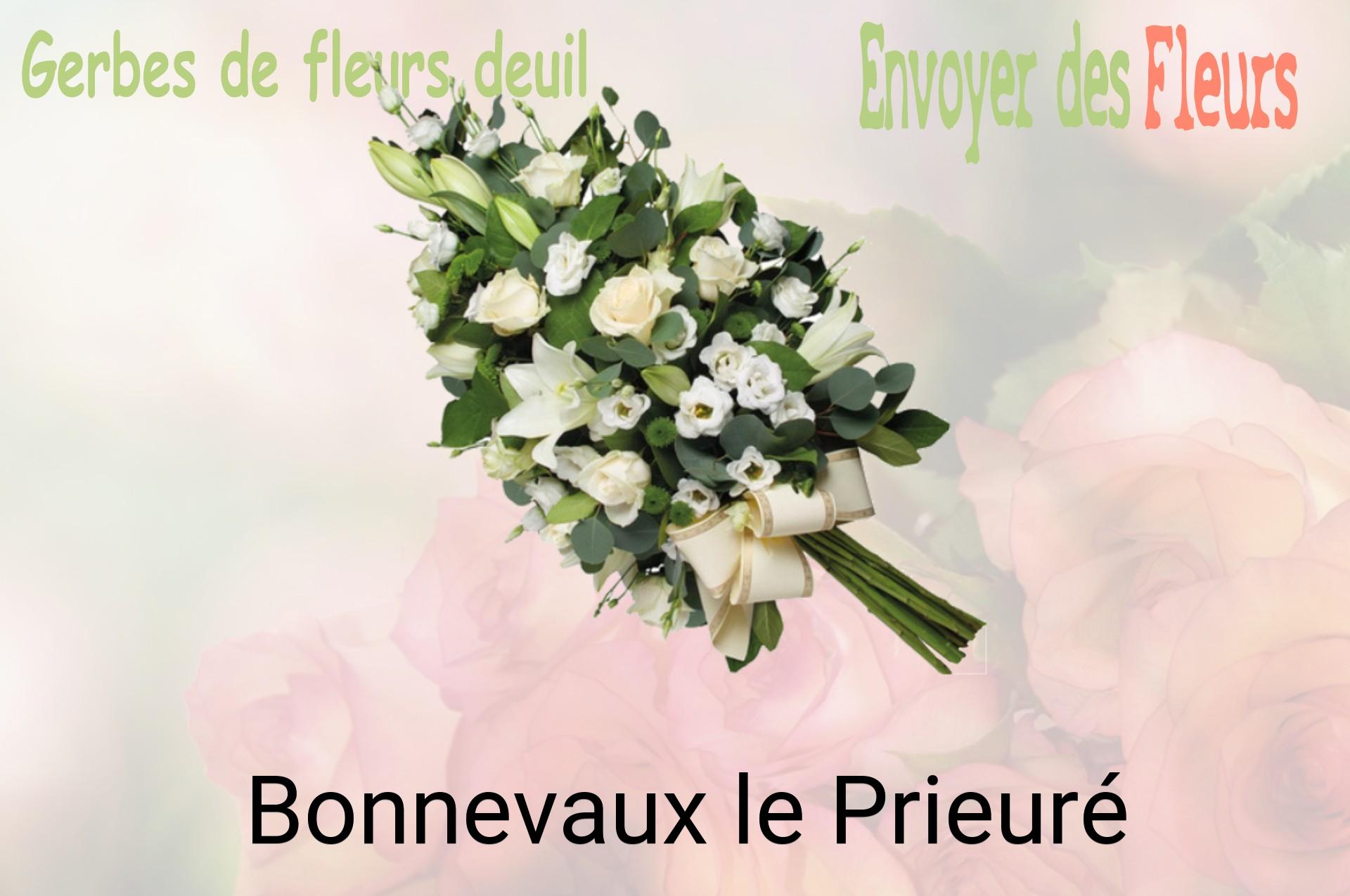 Gerbe de fleurs de deuil livrée à Bonnevaux-le-Prieuré